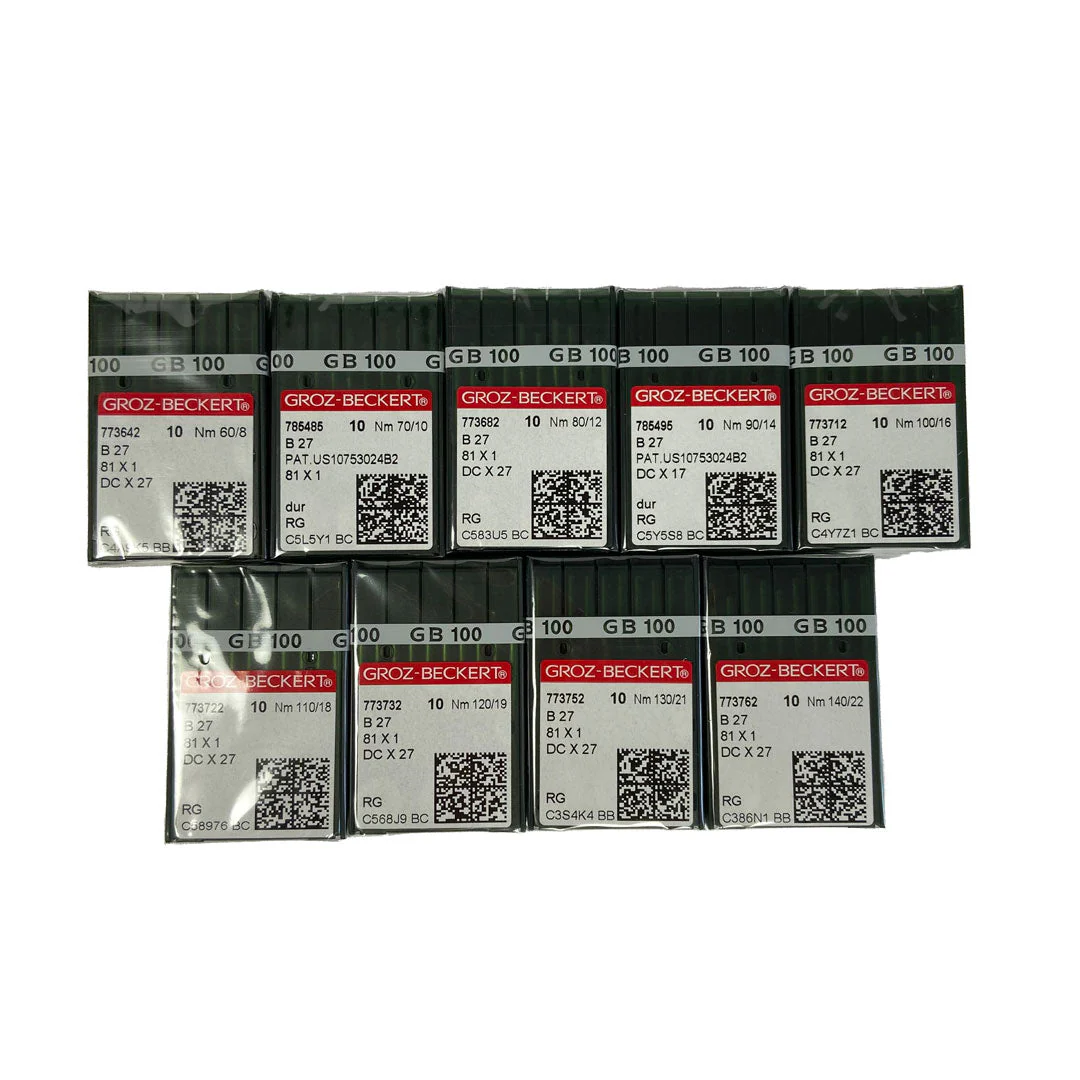 Aiguilles pour surjeteuse industrielle Groz-Beckert B27, 81x1, DCx27 NM 90 - Image 5