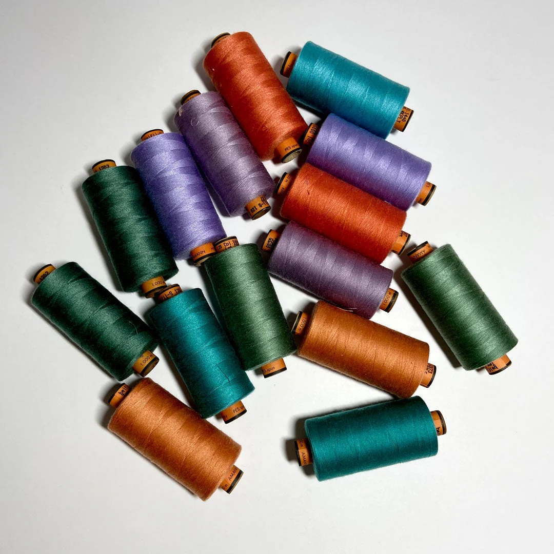 Bobine de fil à coudre Belfil, surjeteuse 1000m col 1282, gris noir - Image 3