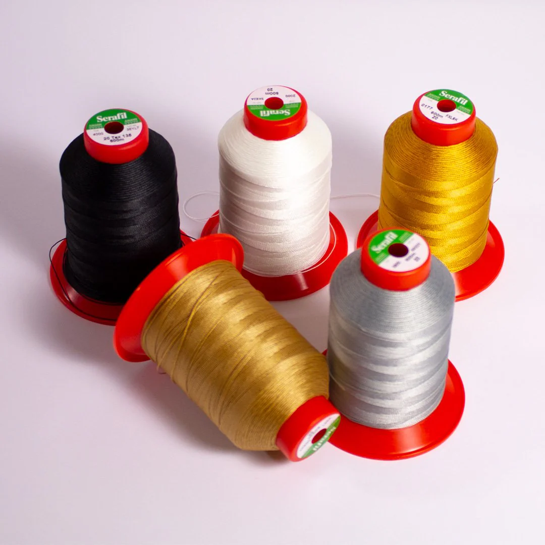 Bobine de Fil Serafil 20, 600m, Fil polyester pour chaussures, ocre, 262 - Image 3