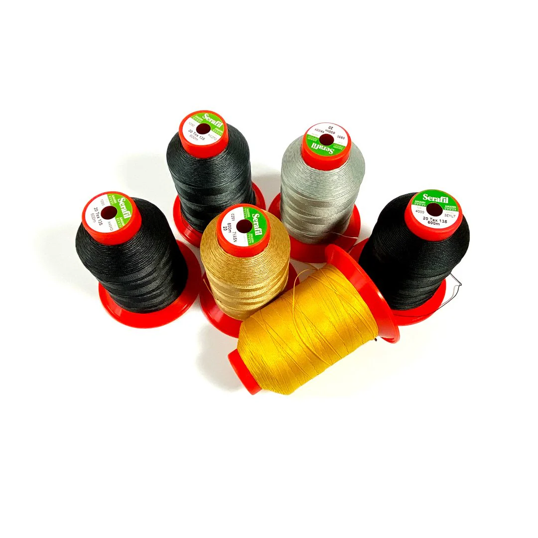 Bobine de Fil Serafil 20, 600m, Fil polyester pour chaussures, ocre, 262 - Image 5