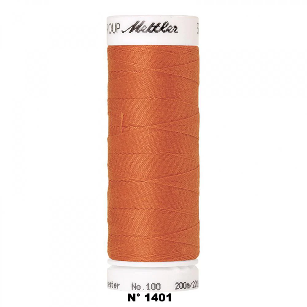 Fil à coudre 200m Orange, Mettler, grand choix de couleur - Image 6