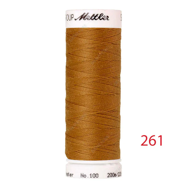 Fil à coudre 200m Orange, Mettler, grand choix de couleur - Image 8