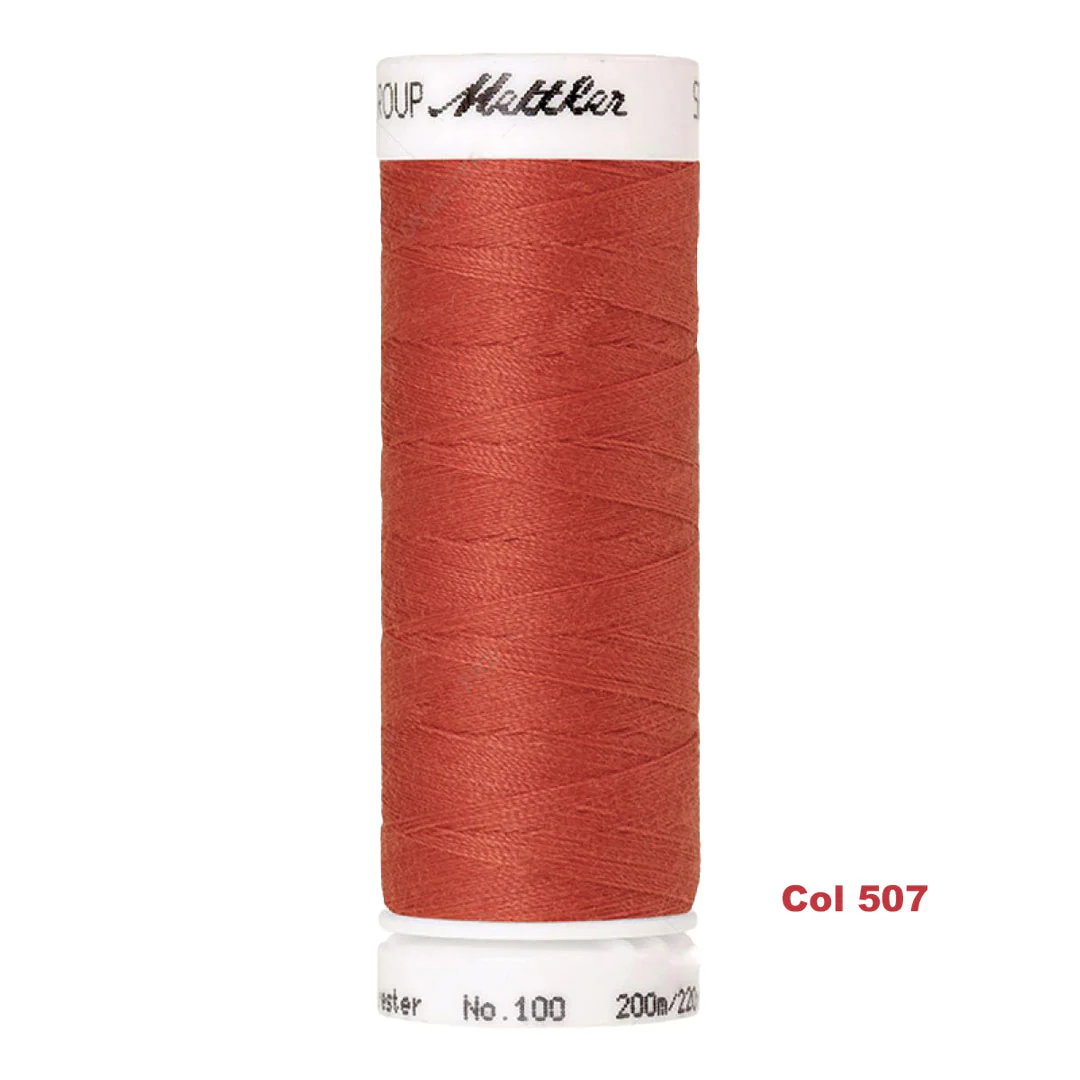 Fil à coudre 200m Orange, Mettler, grand choix de couleur - Image 7