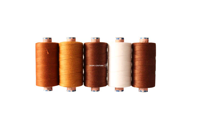 Fil à coudre extra fort No 177, fil Saba résistant 300m, ocre ou moutarde - Image 3