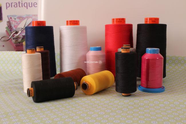 Fil surjeteuse 1000m Col 121, fil Belfil jaune orange - Image 3