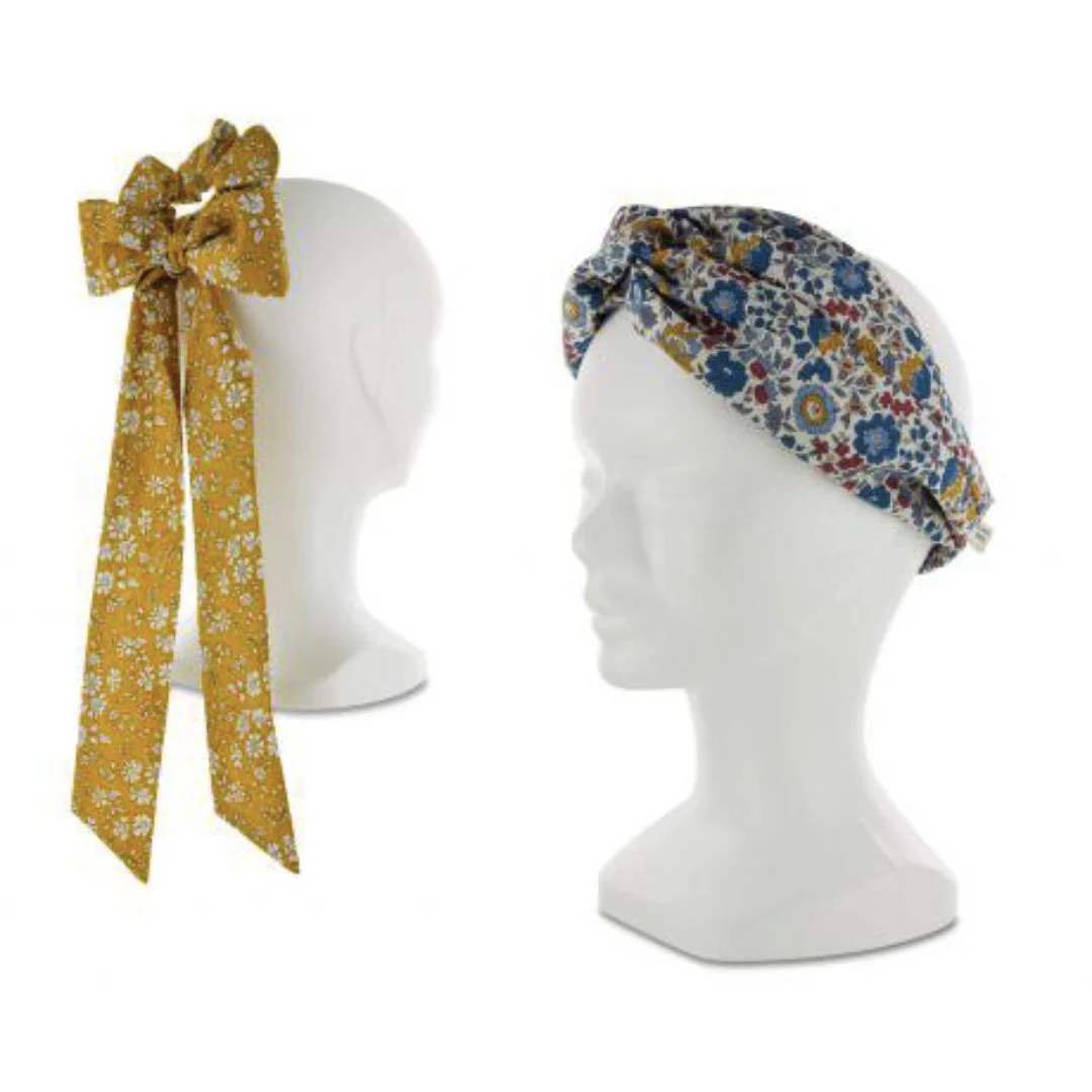 Kit couture Foulchie et headband en tissu Liberty - Image 3