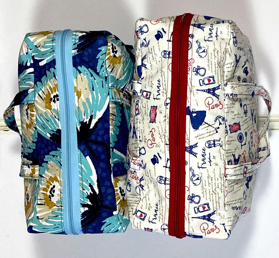 Tissu coton enduit InParis2 blanc cassé/bleu, tissu souple, imperméable, anti tâche, 50cm - Image 8