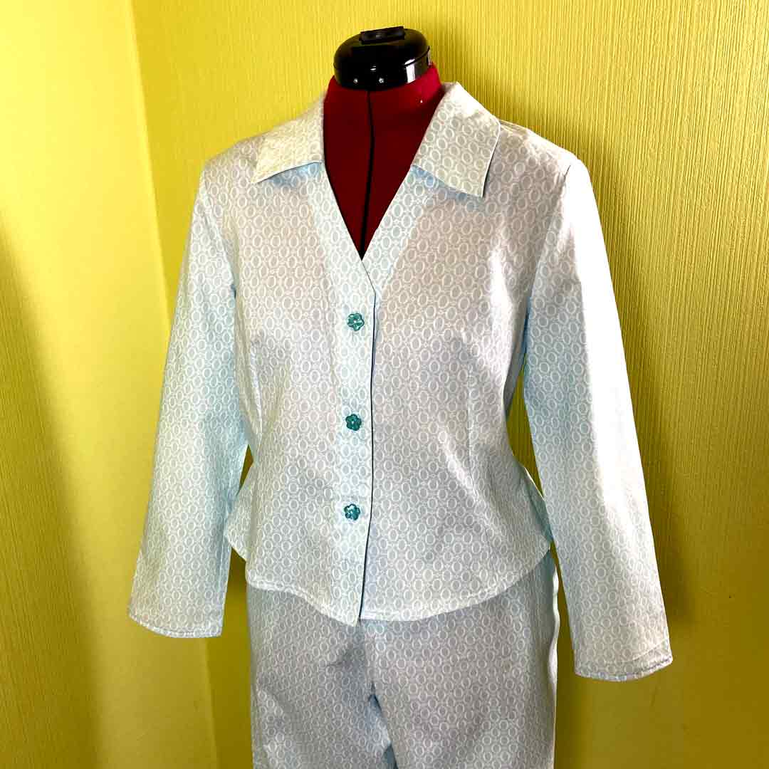 Tissu coton Gütermann rose et papillon - Image 3