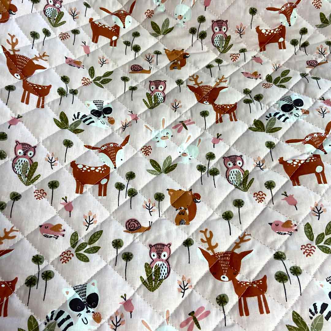 Coupon Tissu coton matelassé réversible pour enfants, Dolina/Paoo, 70cm - Image 3