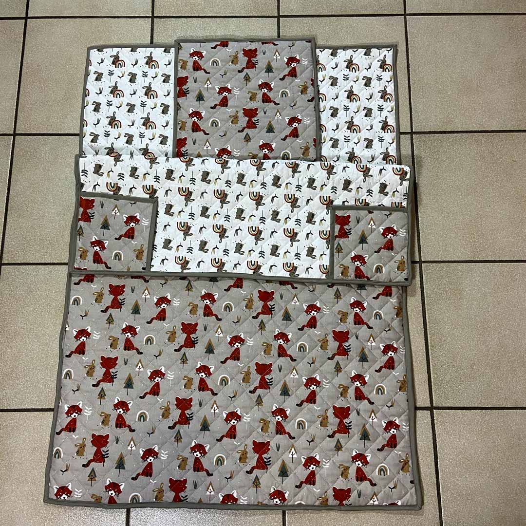 Coupon Tissu coton matelassé réversible pour enfants, Dolina/Paoo, 70cm - Image 6