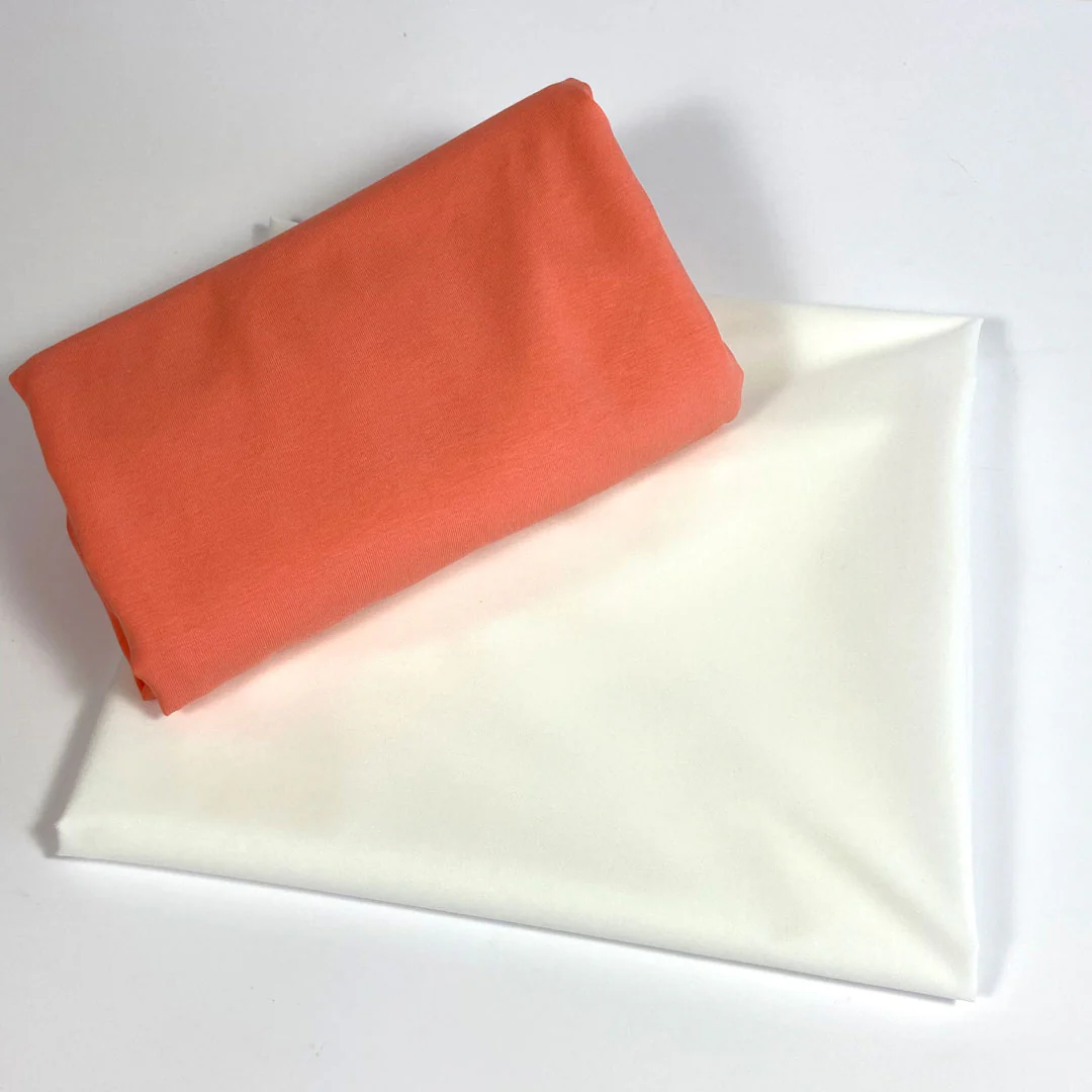 Tissu jersey coton uni souple couleur rose - Image 4